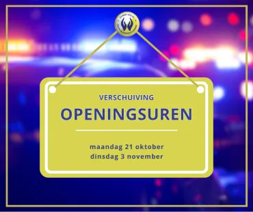 Verschuiving openingsuren