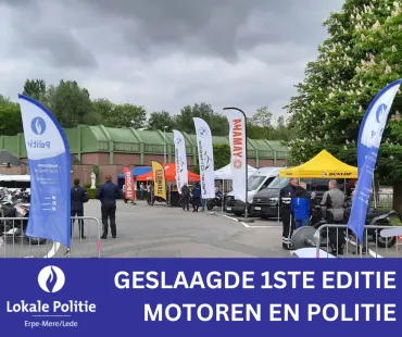 Geslaagde 1ste editie 'motoren en politie'