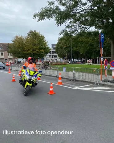 motard tijdens opendeurdag