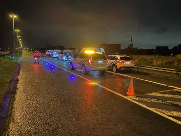 Beeld genomen tijdens verkeerscontrole