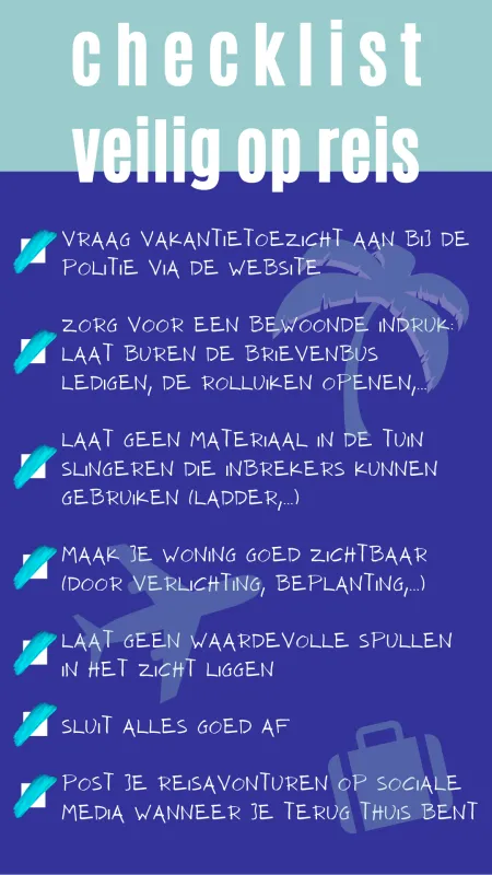 Checklist veilig op reis