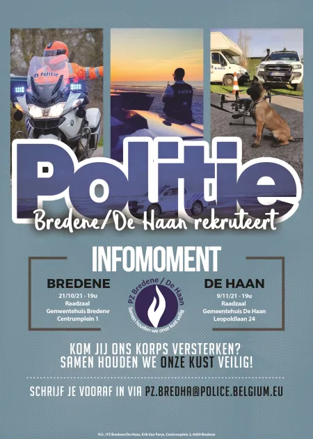 campagne werving politie bredene de haan