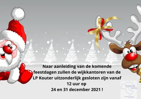 gesloten kerst en nieuw