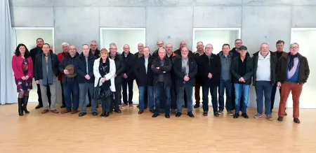 Groepsfoto gepensioneerden