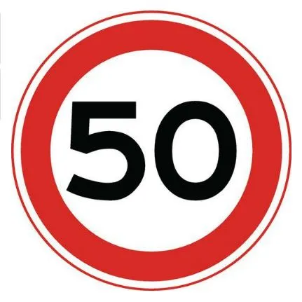 50 km per uur
