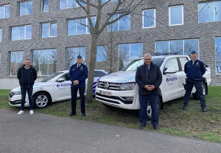 Groepsfoto nieuwe wagens 