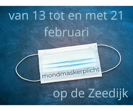 mondmaskerplicht zeedijk 