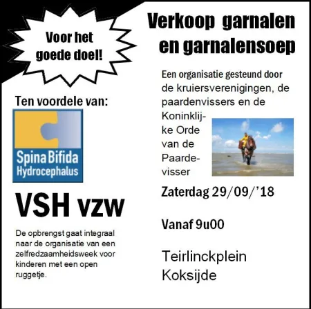 Verkoop garnalen en garnalensoep 