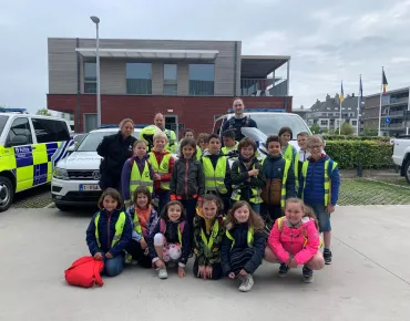 Groepsfoto 3de leerjaar klas 3a Gemeentelijke Basisschool Koksijde 