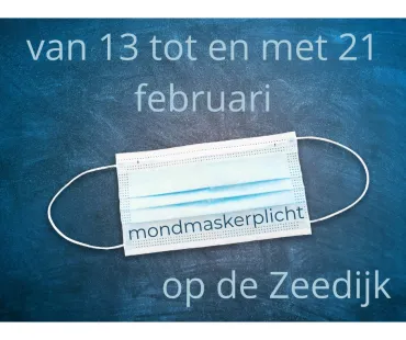 mondmaskerplicht zeedijk 