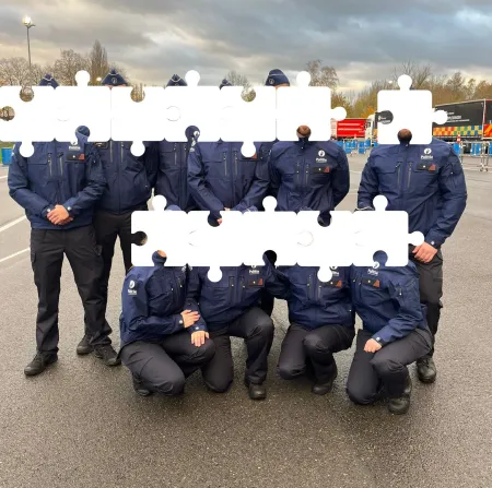 groep met puzzelstukken