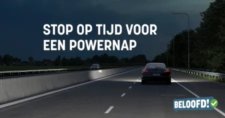 Stop op tijd voor een powernap