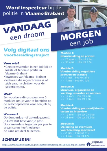 Flyer voorbereidingstraject Vlaams-Brabant