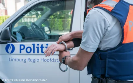 Verdachte met handboeien