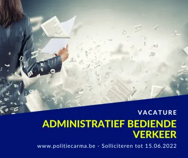 Vacature administratief bediende - verkeer