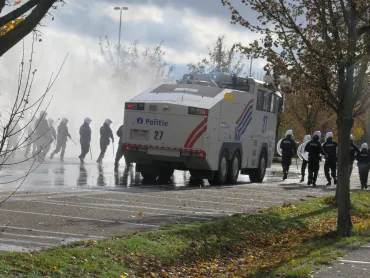 Training met sproeiwagen