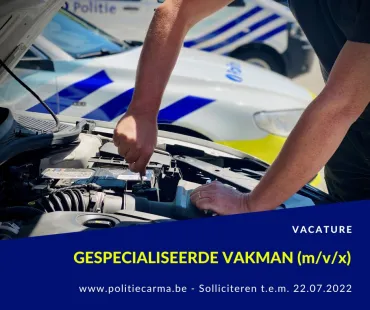 Vacature gespecialiseerde vakman