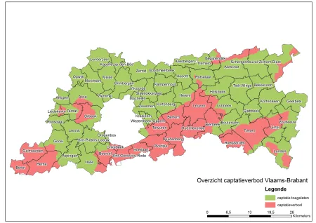 Captatieverbod Vlaams-Brabant vanaf 21/05/2020.