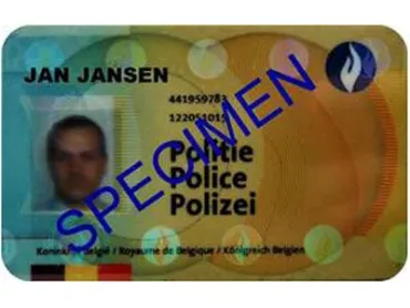 Afbeelding legitimatiekaart politie