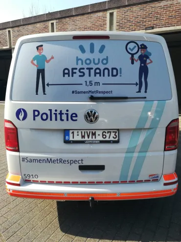 Houd 1,5 m afstand sticker