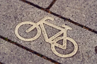 Fiets op fietspad