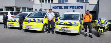 véhicules police nouveau striping Battenburg