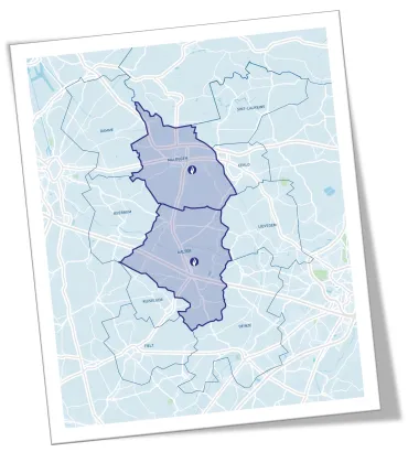 Overzichtskaart PZ Aalter/Maldegem