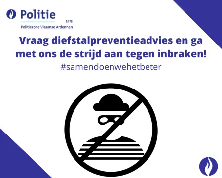 Foto diefstalpreventieadvies met icoon