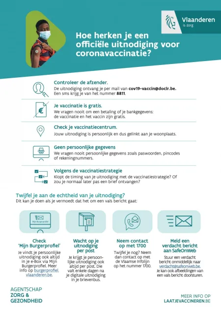 Safeonweb - valse vaccinatie