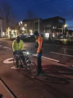 Sfeerbeeld actie fietsverlichting PZ Vlaamse Ardennen op datum van 1 december 2025