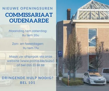 Aanpassing openingsuren