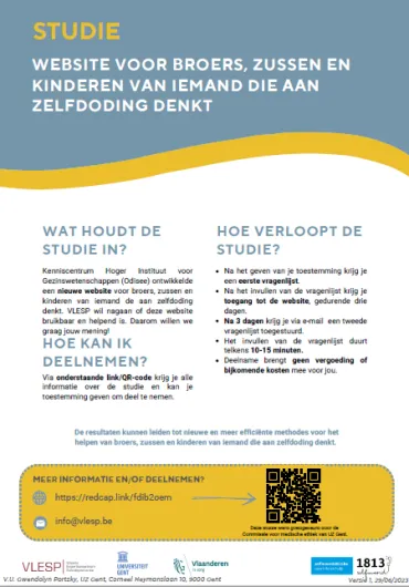 oproep studie zelfdoding 1813