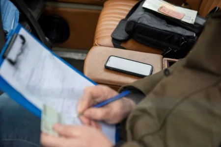 Afleiding achter het stuur