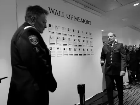 Un « Wall of Memory » en hommage aux policiers décédés