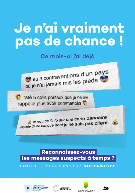 Je n'ai vraiment pas de chance! Faites le test de phising