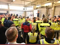 Vaste action de contrôle du transport lourd le long de la E40 à Wetteren : 154 des 215 véhicules contrôlés étaient en infraction 