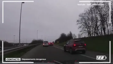 Contacts : Panel de la route - Dépassement dangereux
