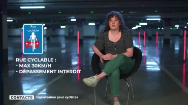 Contacts : Panel de la route - Signalisation pour cyclistes