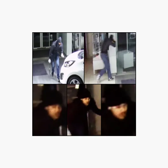 Vol bélier au garage KIA