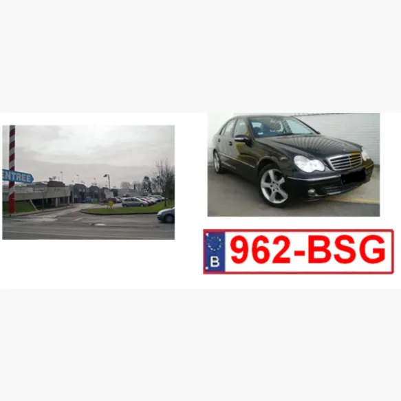 Carjacking op de parking van het warenhuis CORA