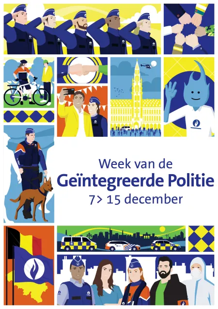 Affiche: Week van de Geïntegreerde Politie 2025
